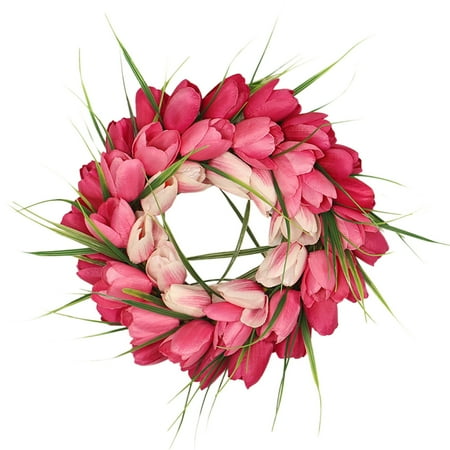 

TWCTUWEN Hanging Wall European-style Garland Rattan Flower Ornaments Wreath Wedding Chandelier