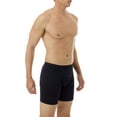 thumbnail image 2 of Underworks Men's Microfiber Long Boxer Underwear - Black 4XLarge, 2 of 5