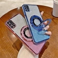 thumbnail image 6 of Case for Samsung Galaxy A71 Case Glitter Bling with Stand Camera Protector Phone Case Slim Luxury Plating Bumper Shockproof Protective Case Cover for Samsung Galaxy A71 4G Black YD, 6 of 9