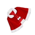 thumbnail image 3 of Wosthever Capa de terciopelo que no destiñe para Navidad, disfraz de Papá Noel, capa de terciopelo Coral de textura suave, Navidad Kits de decoración para fiestas Capa Adulto Adulto, 3 of 6