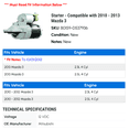 thumbnail image 2 of Starter - Compatible with 2010 - 2013 Mazda 3 2011 2012, 2 of 2
