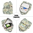 thumbnail image 5 of FORMRS Mini Backpack Purse for Women Travel Daypack Casual Shoulder Bag, Beige Floral Pattern, 5 of 7