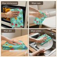 thumbnail image 5 of 2 Pcs Pioneer Flower Floral Print Pattern Kitchen Towels, Funny Microfiber Dish Towel Set, 18" X 26" Tea Towels, 5 of 6