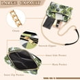 thumbnail image 3 of FORMRS Women Crossbody Purse with Chain Strap Vegan Leather Shoulder Handbag, Gray Floral, 3 of 7