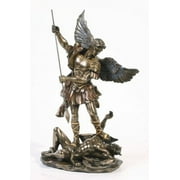Saint Michael Archangel Statue With Spear St Michael San Miguel Arcangel Desktop Statue