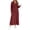 Wine, variant on Lnmiateer Women Hooded Long Sleeve Ribbed Knit Maxi Dress Henley Half Button Loose Silhouette For Fall Casual Daily Weekend Occasions