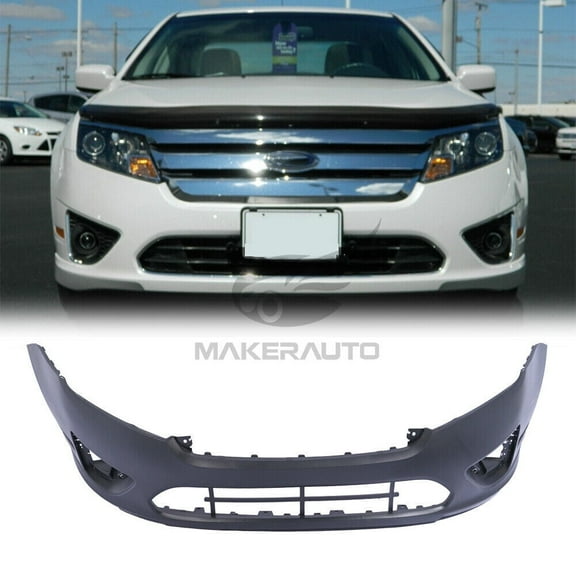 New Front Bumper Cover Fascia For 2010 2011 2012 Ford Fusion Primed Plastic