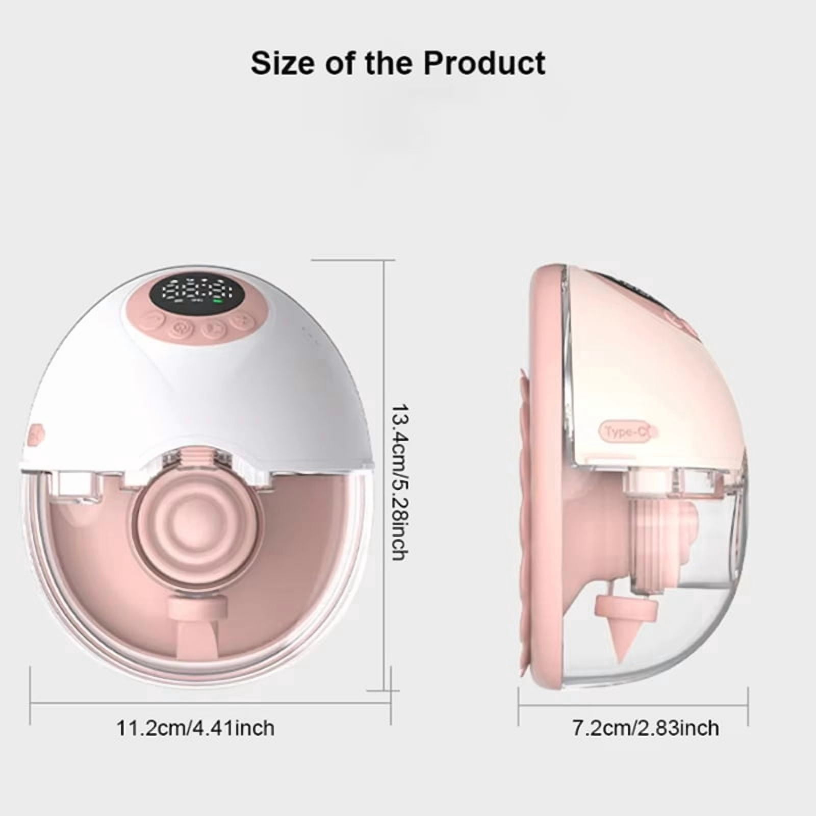 Wearable Wireless Bra Breast Pump with Cordless Bottle Design Wearable Silicone Flange Milk Manual Breast Pump