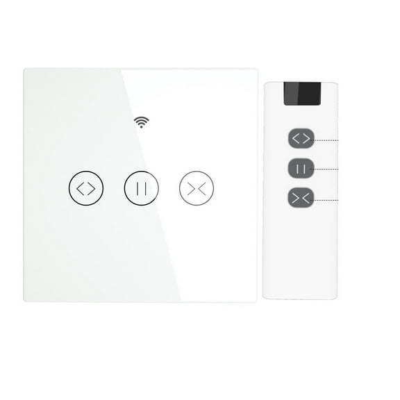 WiFi Smart Touch Curtain Blinds Roller Shutter Switch Smart Life Remote Control,Work ,Easy to Installation