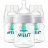 Philips AVENT Anti-colic Bottle with AirFree vent 4oz, 3 pack, SCF400/34