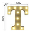 thumbnail image 2 of Kehuo Light Up Letters , LED Letters Lights Sign 26 Alphabet Big Lights Letter for Party Birthday Bar Battery Powered Christmas Decor Letter Lights (Warm White), Must Have Household Items, 2 of 3
