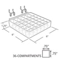 thumbnail image 3 of Azar Displays 225551 36-Compartment Tray - square slot .75" Diameter, 2-Pack, 3 of 3