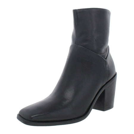UPC 196361001241 product image for Steve Madden Womens Harmen Leather Square Toe Ankle Boots Black 7 Medium (B M) | upcitemdb.com