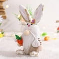 thumbnail image 2 of Norbi Easter Bunny Gnomes Decorations Easter Gnome with Carrot Handmade Swedish Tomte Plush Gnomes Faceless Doll for Spring Party Home Decoration Gifts for Kids/Women/Men, 2 of 7