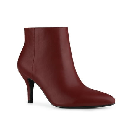 

Perphy Side Zipper Pointed Toe Stiletto Heels Ankle Boots for Women