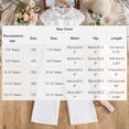 thumbnail image 3 of Auroural girls clothes size 8 jumpsuit for girls 7-8 Girls' Casual Sleeveless Jumpsuits crew-Neck Lace Loose Romper Long Pants With Belt, 3 of 6