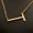 T, variant on 26 Alphabet Initial Necklace for Women - Versatile Silver Alloy Choker