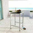 thumbnail image 3 of Modway Shore Outdoor Patio Aluminum Bar Table in Silver Gray, 3 of 5