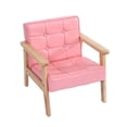 thumbnail image 2 of Sofá para niños, sillón con respaldo para bebé, muebles de jardín de infancia de madera para interiores Rosa, 2 of 9