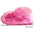 thumbnail image 3 of Heart Shaped Rug, 20x16 Inch, Fluffy Faux Fur, Soft and Cozy, Machine Washable, Dark Gray, 3 of 5