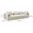 thumbnail image 4 of Hangover Cream Performance Linen Sofa, 4 of 9