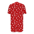 thumbnail image 5 of Tnhcen Plus Size 2 Piece Pajamas Set for Women Crew Neck Shorts Lounge Sets Classic Print Sleepwear Soft Loungewear XL-5XL, 5 of 6