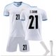 thumbnail image 1 of Nuevo 2021/2022 Kids Soccer Jersey 9# L.suarez 21# E.cavani Football Jerseys Suit Shorts/calcetines Set-21 White-26 BmatwkZeng Bmatwk Jersey, 1 of 2
