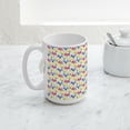 thumbnail image 5 of CafePress - Pastel Spring Flowers Mugs - 15 oz Ceramic Large White Novelty Mug, 5 of 6