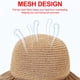 thumbnail image 3 of 54-60 cm circunferencia del sombrero protector solar plegable sombrero femenino anti-ultravioleta hueco transpirable sombrero de pescador, 3 of 5