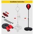 thumbnail image 5 of Fdit Children Boxing Set,Adjustable Height Kids Punching Ball Bag Speed Boxing Sports Set Fighting Game With Gloves, Strong Durable Spring Withstands Hits for Stress Relief & Fitness, 5 of 13