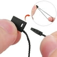 thumbnail image 2 of 950PCS Black Tag String Nylon String Snap Lock Pin Loop Fastener Hook Ties 18cm (Black), 2 of 5