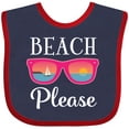 thumbnail image 3 of Inktastic Beach Please Sunglasses Gift Girls Baby Bib, 3 of 4
