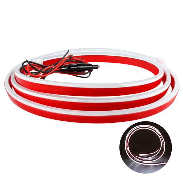 12V DRL LED tira 120cm Wdftyju luz diurna flexible blanco azul rojo conveniente