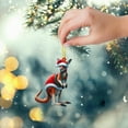 thumbnail image 6 of 2D Animal Ornaments for Christmas Tree Fashion Hanging Xmas Decorations for Indoors Home Holiday Crafts Party Supplies Christmas Decor Lion 3.1in, 6 of 9
