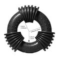 thumbnail image 4 of Billuyoard Juguete de goma para masticar mascotas resistente al desgarro Color sólido inodoro limpieza de Universal entrenamiento hogar mordedor Suministros para perros Negro Billuyoard PT004553-02, 4 of 6