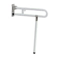 thumbnail image 2 of Barra de apoyo para inodoro luminosa, abatible hacia arriba, antideslizante, barra de soporte para asiento de baño, manija para inodoro para personas Blanco, 2 of 9