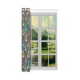 thumbnail image 3 of YUSDECOR Rideau de fenêtre de signe de paix coloré salon, rideaux de fenêtre de chambre à coucher 52x84 pouces, 3 of 3