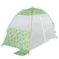 thumbnail image 4 of Pacific Play Tents Under The Sea Cabana with Zippered Mesh Front Polyester, Green Blue, Child, 4 of 11