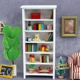thumbnail image 5 of Vertical Bookcase Model White Home Decor Wooden Household Tiny Furniture Miniature Bookshelf, 5 of 6