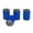 Blue, variant on Subdued Reverse American USA Flag Black White Military Tactical Tire Rim Wheel Aluminum Valve Stem Caps - Blue