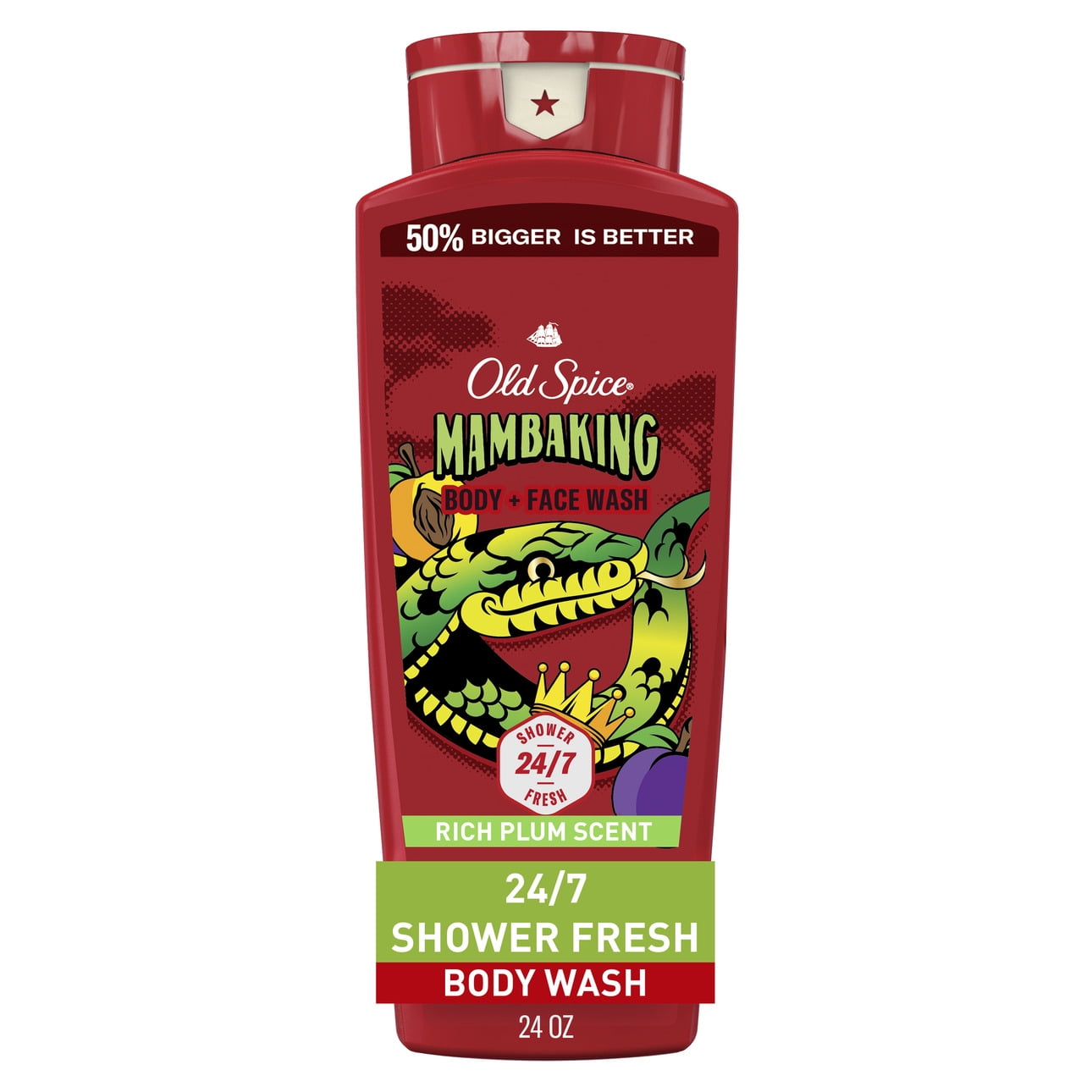 Old Spice Body Wash for Men, Mamba King, All Skin Types, 24 fl oz