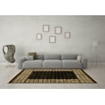 thumbnail image 3 of Ahgly Company Indoor Round Abstract Brown Modern Area Rugs, 7' Round, 3 of 4