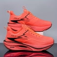 thumbnail image 2 of Lightweight Breathable - Men Running Shoes with Carbon Plate Technology - Cushioned Support - Low-Top Lace-Up Sneakers - MD Solefor All-Season, Casual & Hiking, 2 of 9