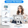 thumbnail image 4 of Soporte para tableta AboveTek Retail Kiosk para iPad, rotación de 360°, blanco, 4 of 8