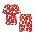 thumbnail image 1 of Fotbe Hand Drawn Tomatoes Pijama Estampada de 2 Piezas para Niños – Ropa de Dormir de Manga Corta Cómoda para Niños y Niñas, Camiseta y Shorts de Algodón-Small, 1 of 6