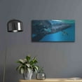 thumbnail image 4 of Luxe Metal Art 'Swimming with Giants' by Durwood Coffey, Metal Wall Art, 24"x12", 4 of 10