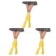 thumbnail image 2 of Sonducket Calcetines altos hasta el muslo a rayas antideslizantes estilo preppy JK calentadores para el Día de San Valentín accesorios de mujer franja blanca amarilla 3Conjunto, 2 of 6