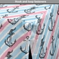 thumbnail image 4 of Anchor Dog Crate Cover, Abstract Rope on Pastel Colored Stripes Diagonally Arranged Pattern, Easy to Use Pet Kennel Cover for Medium Large Dogs, 35" x 23" x 27", Pale Blue Pale Pink, by Ambesonne, 4 of 6