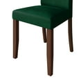 thumbnail image 5 of Castle Place Simple Sophisticated Velvet Upholstered Dining Chairs, Green, Set of 2, 5 of 9
