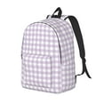 thumbnail image 1 of Fotbe Purple Checkboard Mochila de Lona con Estampado, Mochila Duradera, Mochila Versátil de Alta Calidad, Mochila Compacta Vintage-Small, 1 of 5